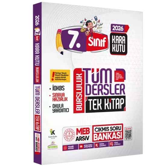 2026 7.sınıf İOKBS BURSLULUK Tüm Dersler Çıkmış Soru Bankası Tek Kitap Yeni Sistem Tamamı Çözümlü