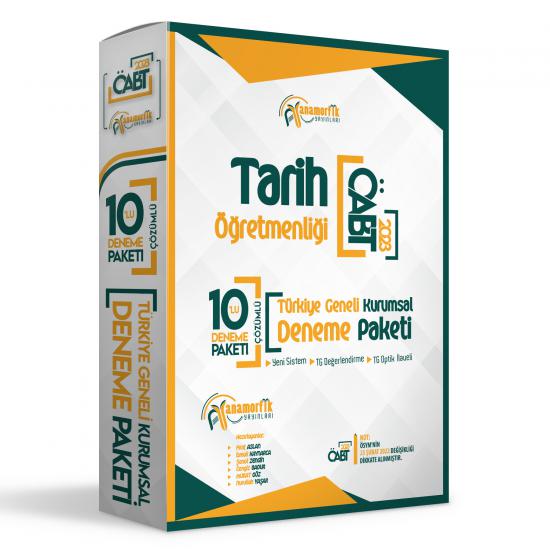 2024 Anamorfik Yayınları Türkiye Geneli ÖABT TARİH Öğretmenliği 10lu Dijital Çözümlü Paket Deneme