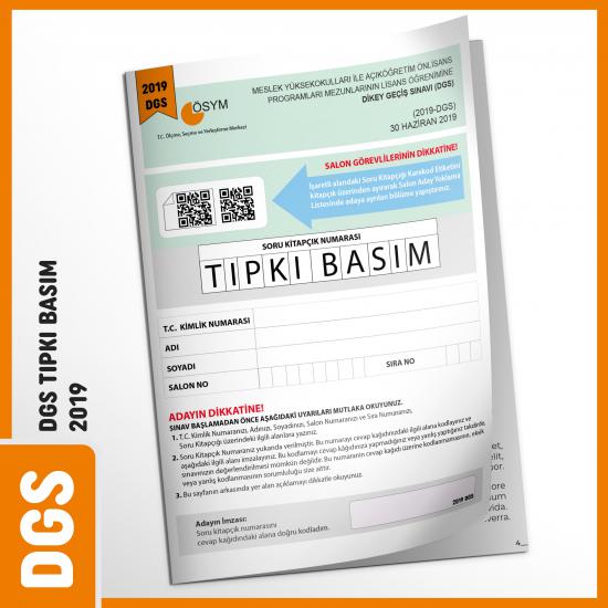 DGS 2019  ÖSYM Tıpkı Basım Türkiye Geneli Dijital Çözümlü Deneme Sınavı