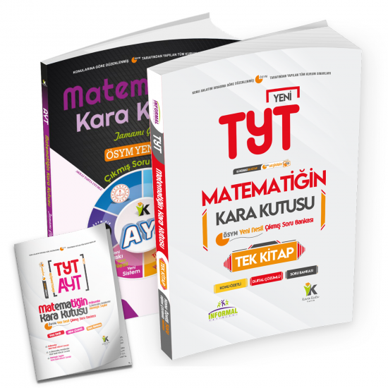 YKS-TYT Matematik TEK Kitap ve AYT Matematiğin Kara Kutusu 2li D. Çözümlü Çıkmış Soru Bankası Set