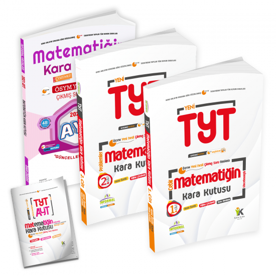 YKS-TYT Matematik Kara Kutu 1.ve 2.Cilt ve AYT Matematik 3lü D. Çözümlü Çıkmış Soru Bankası Set