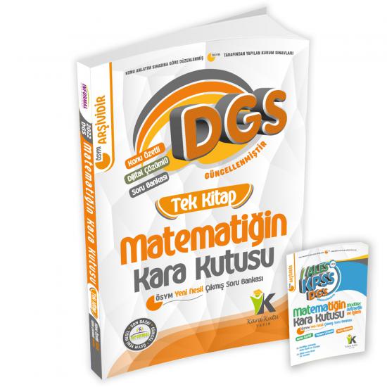 DGS Matematiğin Kara Kutusu Tek Kitap Konu Özetli Dijital Çözümlü Çıkmış Soru Bankası