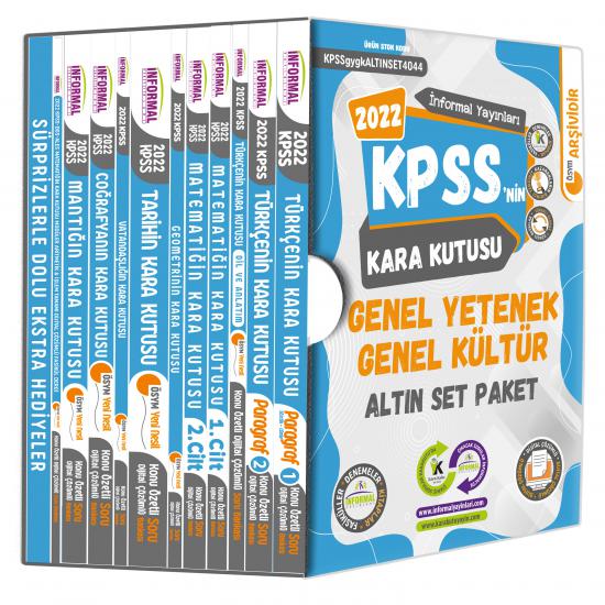 KPSSNİN Kara Kutusu Genel Yetenek Genel Kültür Dijital Çözümlü Konu Özetli Çıkmış Soru Bankası Altın Paket Set