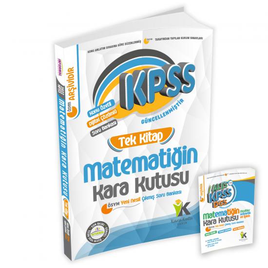 KPSS Matematiğin Kara Kutusu Tek Kitap Konu Özetli Dijital Çözümlü Çıkmış Soru Bankası