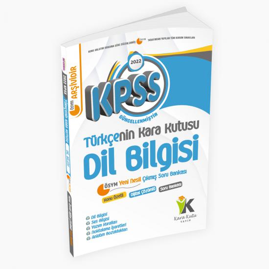 KPSS Türkçenin Kara Kutusu DİL BİLGİSİ Konu Özetli Dijital Çözümlü Çıkmış Soru Bankası