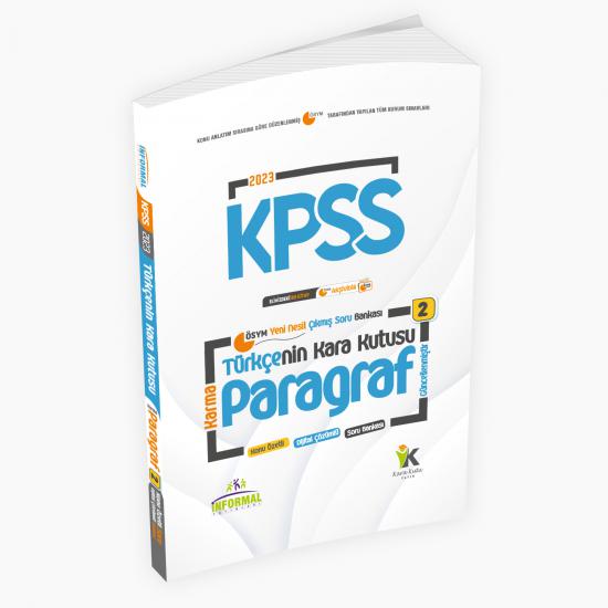 2023 KPSS Türkçenin Kara Kutusu KARMA PARAGRAF 2 Konu Özetli Dijital Çözümlü Çıkmış Soru Bankası