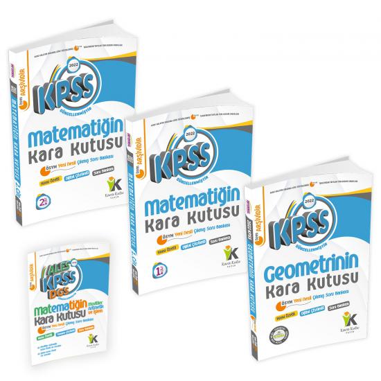 KPSS Matematik 1-2.Cilt ve Geometrinin Kara Kutusu Konu Özetli D.Çözümlü Soru Bankası Altın Set