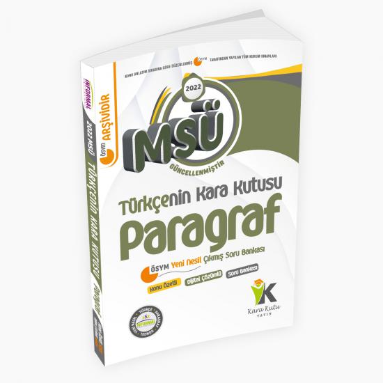 MSÜ Türkçenin Kara Kutusu Paragraf Konu Özetli Dijital Çözümlü Çıkmış Soru Bankası