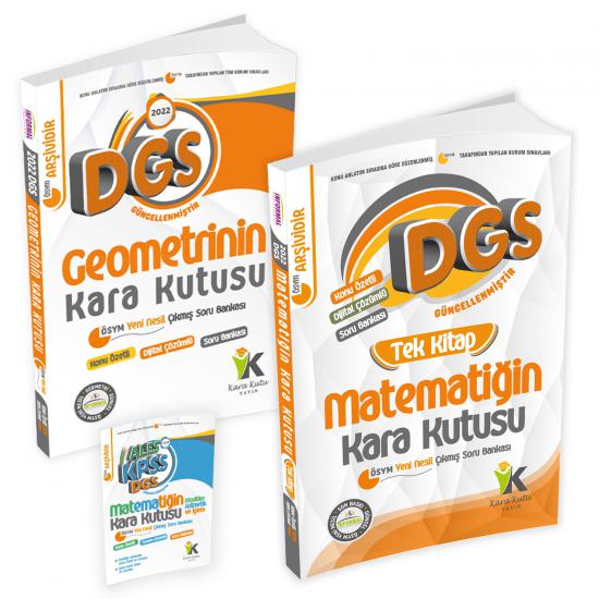 DGS Matematik Tek Kitap ve Geometrinin Kara Kutusu Konu Özetli Dijital Çözümlü Çıkmış Soru Bankası seti