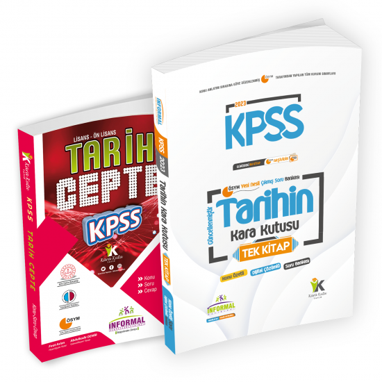 2023 KPSS Tarihin Kara Kutusu ve Tarih CEPTE Konu-Soru-Cevap Konu Özetli Dijital Çözümlü 2li Set