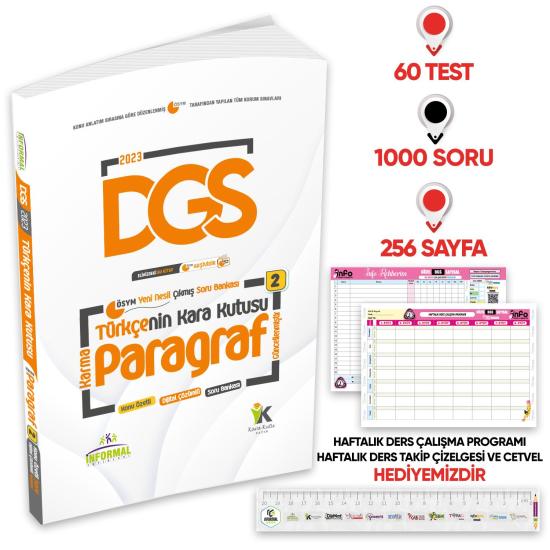 DGS Türkçenin Kara Kutusu KARMA PARAGRAF 2 Konu Özetli D. Çözümlü Çıkmış Soru Havuzu Bankası