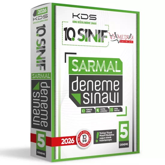 2026 10.Sınıf Yeni Sistem KDS SARMAL Deneme Paketi 5li Türkiye Geneli D.Çözümlü Asimetrik Yayınları
