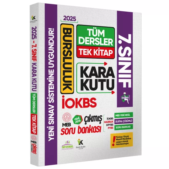 2025 7.sınıf İOKBS BURSLULUK Tüm Dersler Çıkmış Soru Bankası Tek Kitap Yeni Sistem Tamamı Çözümlü