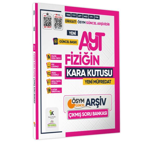 2025 YKS-AYT FİZİK Kara Kutu ÖSYM Çıkmış Soru Havuzu Bankası Konu Özetli Video/PDF Çözümlü