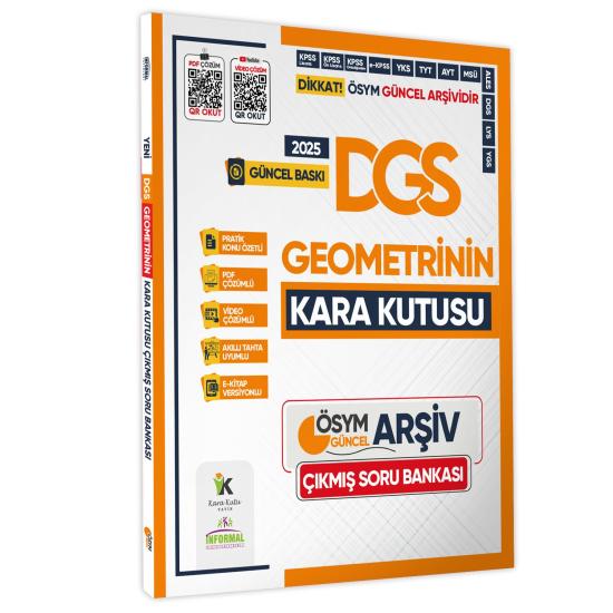 2025 DGS Kara Kutu ÖSYM Çıkmış Soru Bankası SAYISAL 4lü ALTIN SET Konu Özetli Video/PDF Çözümlü
