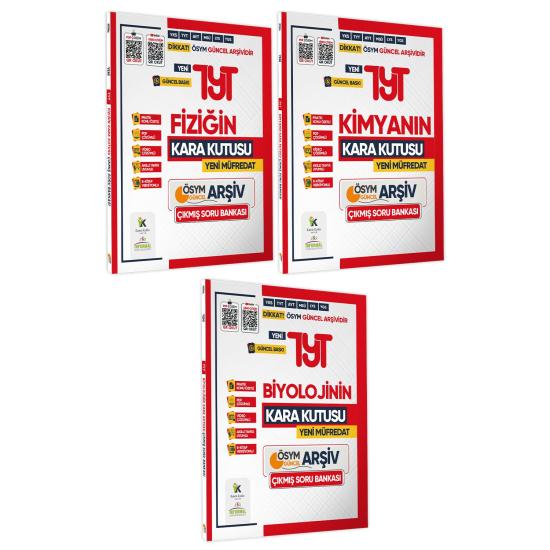 2025 YKS-TYT Fizik Kimya Biyoloji (FKB) Kara Kutu Çıkmış Soru Bankası 3lü Set K. Özetli Çözümlü