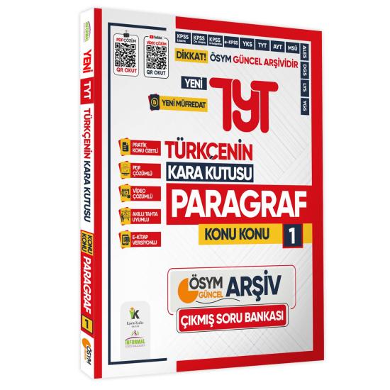 2025 TYT Türkçe Kara Kutu ÖSYM Çıkmış Soru Bankası 5li Altın Set Konu Özetli Video/PDF Çözümlü