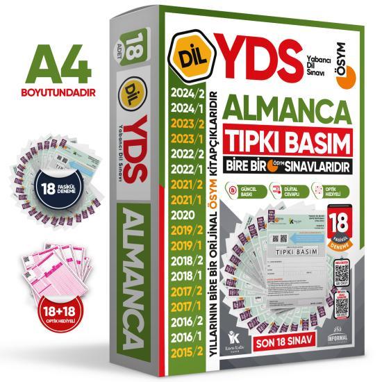 2025 YDS Almanca ÖSYM Tıpkı Basım Çıkmış Soru Deneme Paketi 18li Fasikül SETİ