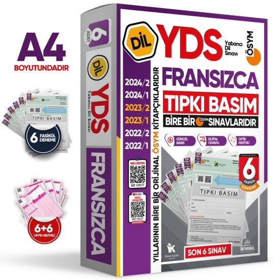 2025 YDS Fransızca ÖSYM Tıpkı Basım Çıkmış Soru Deneme Paketi 6lı Fasikül SETİ