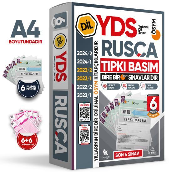 2025 YDS Rusca ÖSYM Tıpkı Basım Çıkmış Soru Deneme Paketi 6lı Fasikül SETİ