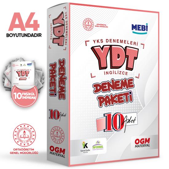 2025 ÖSYM YKS-YDT İngilizce MEBİ OGM Deneme Paketi Güncel 10lu Fasikül (Online Seri Deneme Paketi)