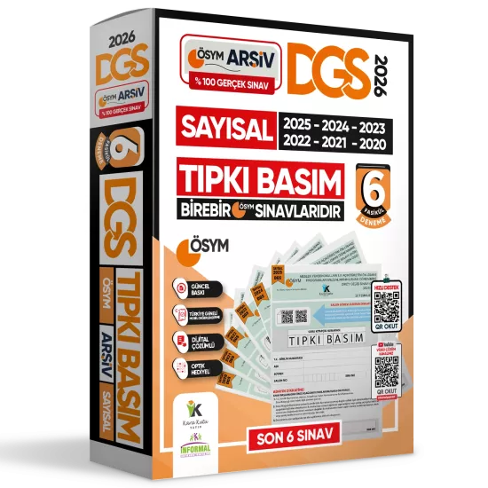 2026 DGS SAYISAL (SAY) ÖSYM Çıkmış Soru Tıpkı Basım 6lI Deneme TÜRKİYE GENELİ  Dijital Çözümlü