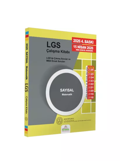 2027 LGS 8.Sınıf Çıkmış ve MEB Örnek Sorular Çalışma Kitabı 4lü SET A4 RENKLİ Baskı