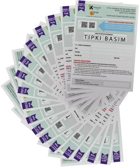 2026 TUS Klinik Tıp Bilimleri ÖSYM Çıkmış Soru Tıpkı Basım Son 9 Yıl 18li Deneme Kitapçığı