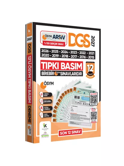 2027 DGS Çıkmış Soru Tıpkı Basım ÖSYM TAM Kitapçık SAY-SÖZ-TM 12li Deneme D. Çözümlü Türkiye Geneli