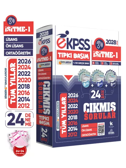 2028 EKPSS Lisans-Önlisans-Ortaöğretim Zihinsel Engelli ÖSYM Tıpkı