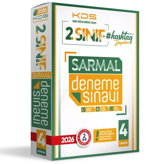 2026 2.Sınıf Maarif Modeli Hashtag Yayınları 4lü SARMAL Özgün Deneme Paketi