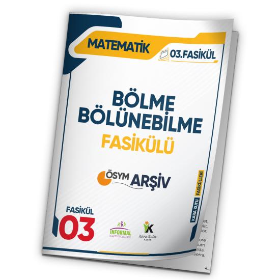 2025 KPSS Matematik Kara Kutu Bölme Bölünebilme 3.Fasikül ÖSYM Çıkmış Soru Bankası Modüler Set Çözüm