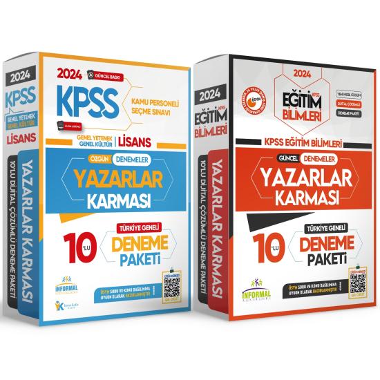 2024 MEB-AGS GY-GK ve EĞİTİM Bilimleri Yazarlar Karması Türkiye Geneli Dijital Çözümlü 2li Deneme Seti