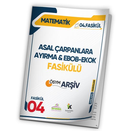 2025 KPSS Matematik KaraKutu ASAL ÇARPANLARA AYIRMA & EBOB – EKOK 4.Fasikül ÖSYM Çıkmış Soru Set