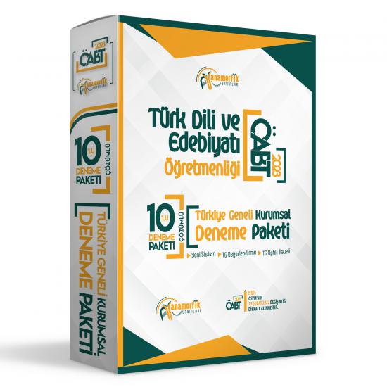 2024 Anamorfik Yayınları T.Geneli ÖABT TÜRK DİLİ ve EDEBİYATI Öğretmenliği 10lu Çözümlü Paket Deneme