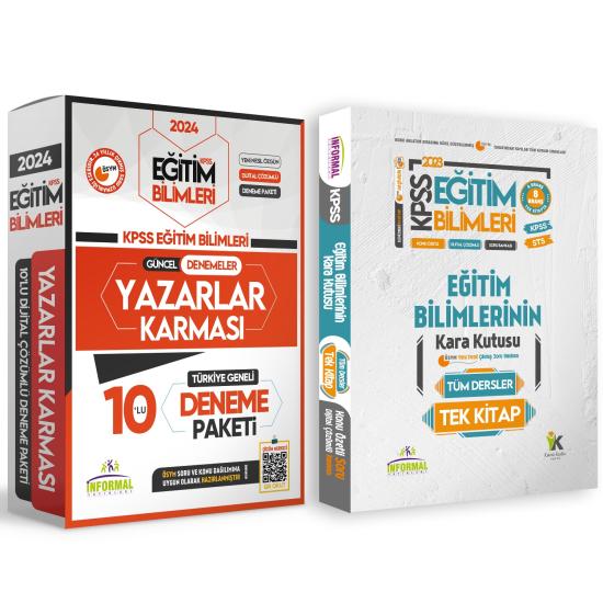MEB-AGS Eğitim Bilimleri KARAKUTU TEK KİTAP ve 10lu Yazarlar Karması Tamamı Çözümlü Deneme Paketi