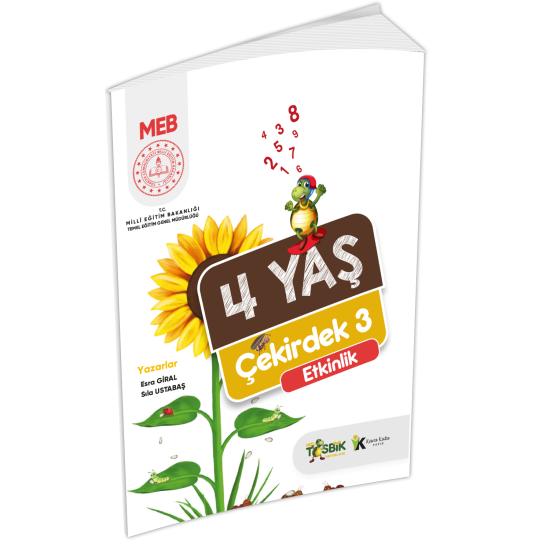 4 Yaş Okul Öncesi MEB Etkinlik Kitabı Çekirdek 3 Eğlenceli ve Öğretici Aktiviteler (A4 Renkli)