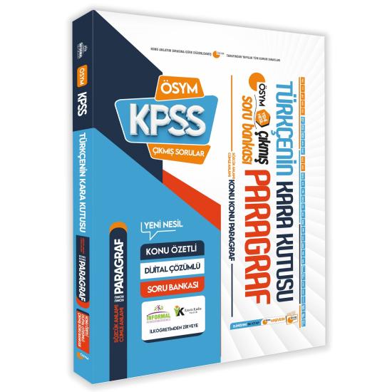 KPSS Ön Lisans/Ortaöğretim Türkçenin Kara Kutusu PARAGRAF-Sözcük-Cümle Anlamı En Kapsamlı Çıkmış SB