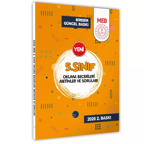 2026 5.Sınıf Maarif SİSTEM MEB Yardımcı Kaynakları Okuma Becerileri Kitabı BASKI ÜCRETİ