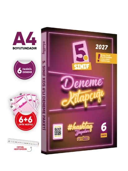 2027 5.Sınıf #hashtag Kazanım Değerlendirme Sınavı 6lı SARMAL Deneme Paketi Çözümlü Türkiye Geneli