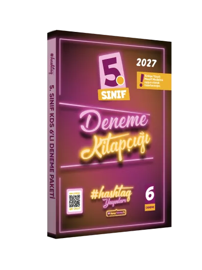 2027 5.Sınıf #hashtag Kazanım Değerlendirme Sınavı 6lı SARMAL Deneme Paketi Çözümlü Türkiye Geneli
