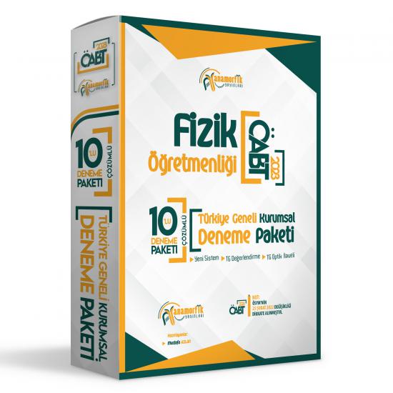 2024 Anamorfik Yayınları Türkiye Geneli ÖABT FİZİK Öğretmenliği 10lu Dijital Çözümlü Paket Deneme