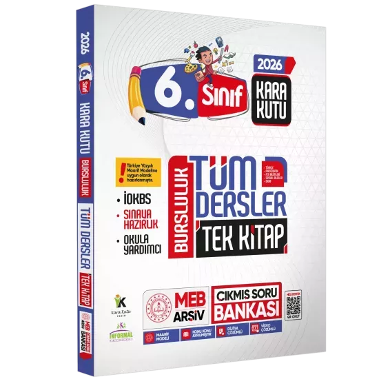 2027 6.Sınıf İOKBS PAKET 8li Tıpkı Basım/Tüm Dersler Tek Kitap Çözümlü Çıkmış Soru Bankası 2li Set