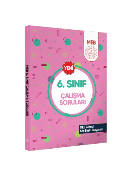 6.Sınıf MEB Tüm Dersler Çalışma Soruları Soru Bankası (Renkli Baskı A4 Boyut) BASKI ÜCRETİ