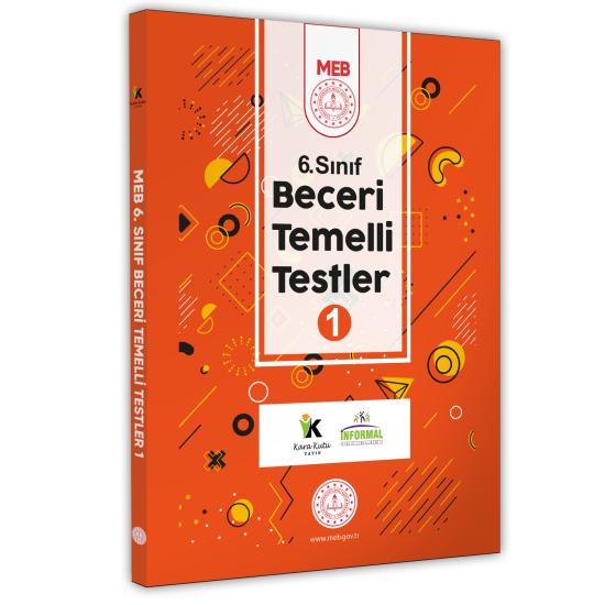 2025 6.Sınıf MEB Beceri Temelli Testler 1. Kitap Örnek Soru Bankası (Renkli Baskı A4 Boyut)
