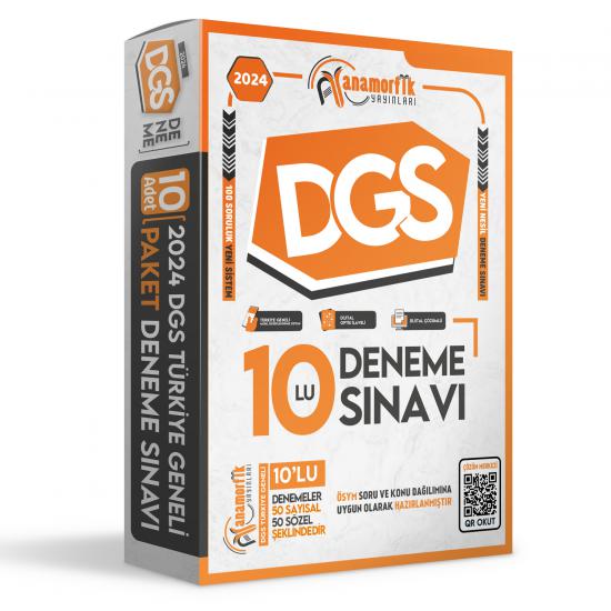 2024 DGS Anamorfik Yayınları TG YENİ SİSTEM Kurumsal 10lu Dijital Çözümlü Paket Deneme Sınavı