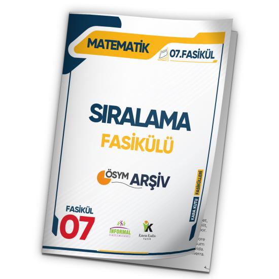 2025 DGS Matematik KaraKutu Sıralama 7.Fasikül ÖSYM Çıkmış Soru Bankası Modüler Set Çözüm