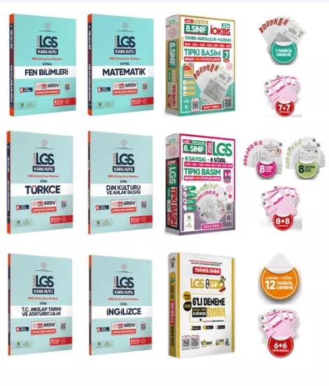 2025 8.Sınıf LGS-İOKBS Bursluluk ALTIN PAKET Soru Bankası ve Deneme Seti