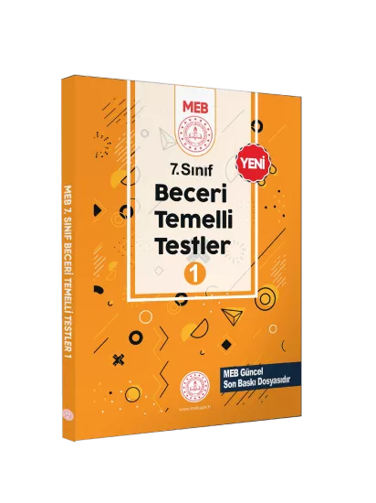 7.Sınıf MEB Beceri Temelli Testler 1. Kitap Örnek Soru Bankası (Renkli Baskı) BASKI ÜCRETİ