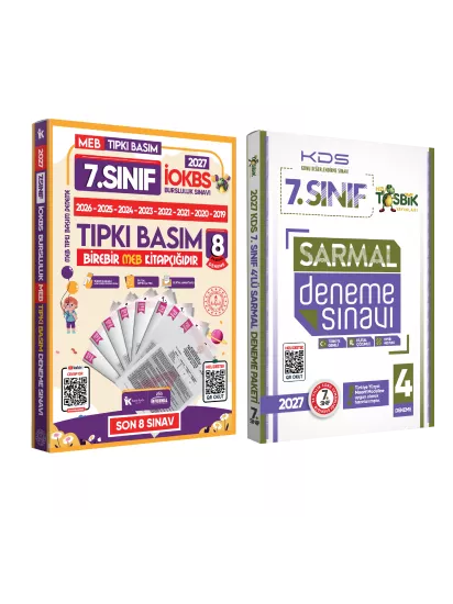 2027 7.Sınıf YENİ SİSTEM İOKBS BURSLULUK Tıpkı Basım ve Sarmal Deneme Seti Türkiye Geneli D. Çözümlü